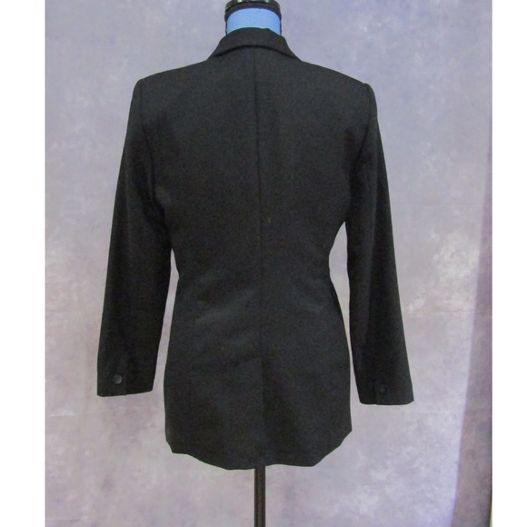 Norton McNaughton Black Wool 4 Button Blazer 6P - Picture 2 of 4